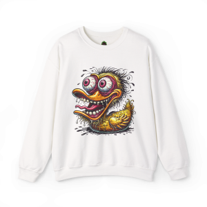 Psycho Duck Crewneck Sweatshirt – Crazy Cartoon Style